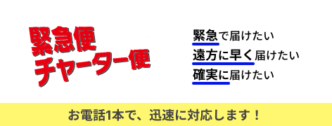 緊急便、チャーター便